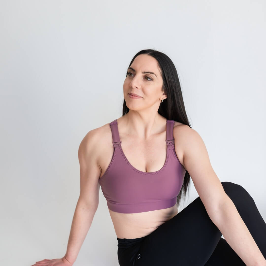 Joyleta Fearless Front Zip Nursing Sports Bra – Bellies In Bloom
